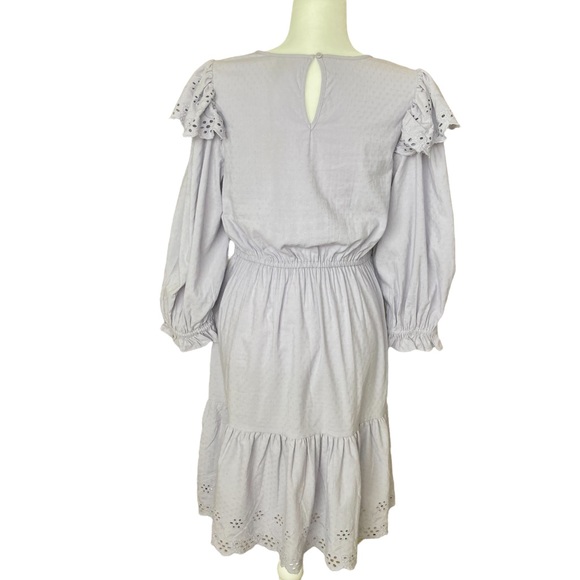 NWT Universal Thread Women’s Lavender/Purple Tiered Eyelet Ruffle Dress - Sz M - Picture 9 of 11